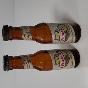 Vintage Falstaff Beer Mini Bottle Salt and Pepper Shakers